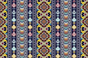 conception de motif textile ethnique sans couture ikat. tapis en tissu aztèque ornements de mandala décorations textiles papier peint. fond de vecteur de broderie traditionnelle de dinde indigène boho tribal.