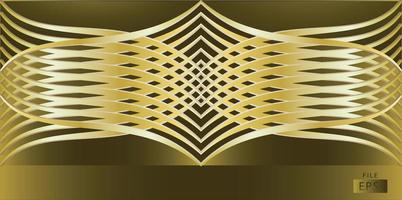 image vectorielle spirale ligne dorée vecteur