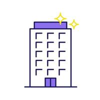 icône de couleur de nettoyage de bureau. service de nettoyage d'appartement. illustration vectorielle isolée vecteur