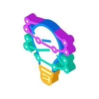 innovation ampoule icône isométrique illustration vectorielle vecteur