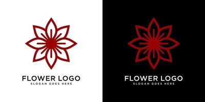 nature fleur logo vecteur premium