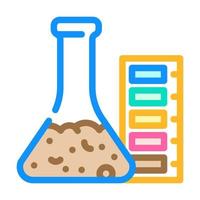 acidité de la tourbe couleur icône illustration vectorielle vecteur