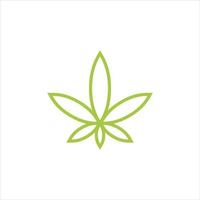 logo de produits d'extrait de marijuana cbd vecteur