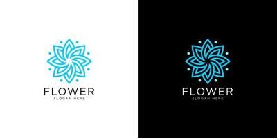 nature fleur logo vecteur premium