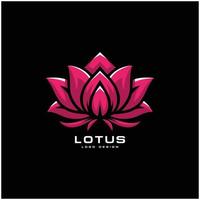 vecteur premium de logo de fleur de lotus moderne