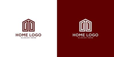 vecteur de modèle de conception de logo maison