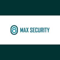 modèle de conception de logo de sécurité max, concept de logo de cadenas vecteur