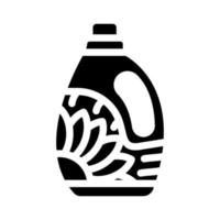 bouteille détergent glyphe icône illustration vectorielle vecteur
