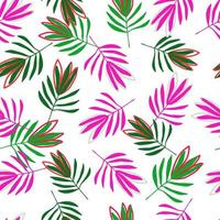 modèle sans couture de fleurs tropicales. fond d'écran de feuilles de palmier tropical. vecteur