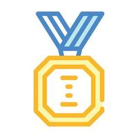 médaille d'or icône de couleur signe d'illustration vectorielle vecteur