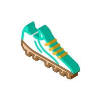 bottes joueur de football chaussures icône isométrique illustration vectorielle vecteur