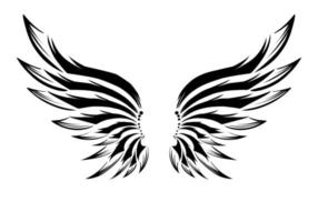 logo vintage ailes simples vecteur libre