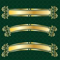 étiquette bannière Cadre Contexte décoration or luxe Royal métal Trésor