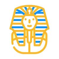 pharaon egypte roi couleur icône illustration vectorielle vecteur