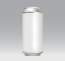 réaliste 3d peut maquette illustration maille argent modèle pour boisson soda boisson froide bière jus liquide métallique aluminium marque identité emballage image de marque produit vitrine vecteur