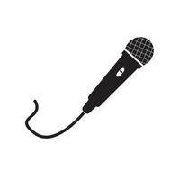 illustration vectorielle de l'icône du microphone, karaoké, son du micro vecteur