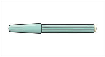 icône de crayon. papeterie de couleur vectorielle, matériel d'écriture, fournitures de bureau ou scolaires isolés sur fond blanc. style de bande dessinée vecteur