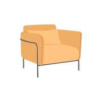 chaise en illustration vectorielle de style scandinave design plat vecteur