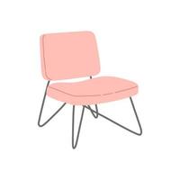 chaise en illustration vectorielle de style scandinave design plat vecteur