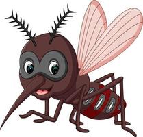 dessin animé mignon de moustique vecteur