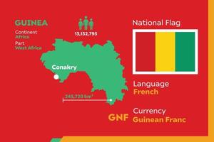 infographie de la guinée bissau vecteur