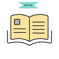 icônes d'instruction symboles éléments vectoriels pour le web infographique vecteur