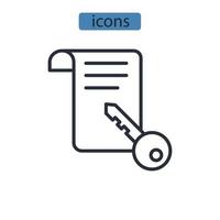 icônes de recherche de mots clés symboles éléments vectoriels pour le web infographique vecteur