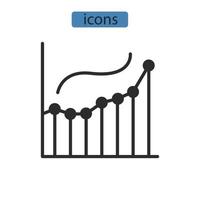 icônes d'analyse symbole éléments vectoriels pour le web infographique vecteur