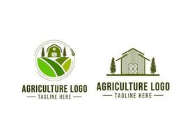 modèle de conception de logo agricole. vecteur