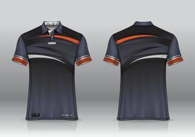 conception uniforme de polo pour les sports de plein air vecteur