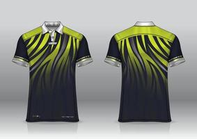 conception uniforme de polo pour les sports de plein air vecteur