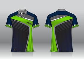 conception uniforme de polo pour les sports de plein air vecteur