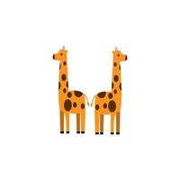 illustration de girafe pour la journée de la faune vecteur