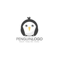 icône d'illustration de conception de logo de pingouin vecteur