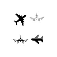 illustration de logo vectoriel icône avion