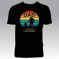 conception de t-shirt gentil papa vecteur