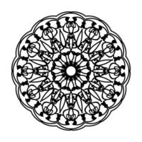 éléments de décoration d'art de mandala à motif circulaire. vecteur