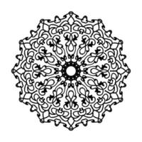 éléments de décoration d'art de mandala à motif circulaire. vecteur