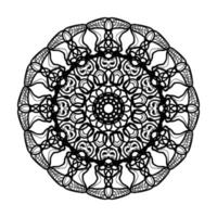 éléments de décoration d'art de mandala à motif circulaire. vecteur