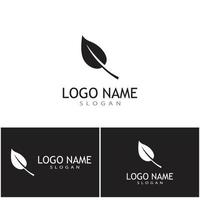 modèle de logo feuille icône vector illustration design