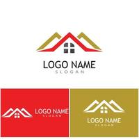 création de logo de propriété et de construction vecteur