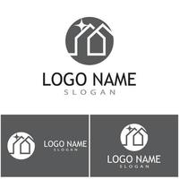 création de logo de propriété et de construction vecteur