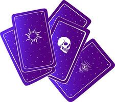 tarot cartes vecteur sorcellerie dessin halloween