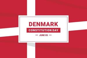 jour de la constitution du danemark vecteur