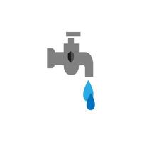 illustration vectorielle de conception de logo de robinet d'eau vecteur