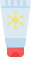 illustration vectorielle de crème solaire sur fond.symboles de qualité premium.icônes vectorielles pour le concept et la conception graphique. vecteur