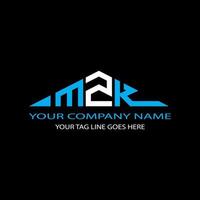 conception créative de logo de lettre mzk avec graphique vectoriel