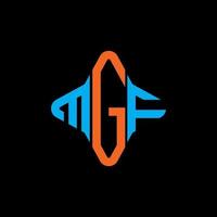 création de logo de lettre mgf avec graphique vectoriel