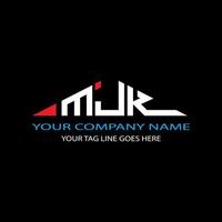 création de logo de lettre mjk avec graphique vectoriel