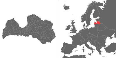 carte avec emplacement vecteur